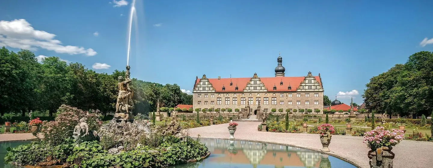 Photo: Staatliche Schlösser und Gärten Baden-Württemberg, Günther Bayerl Weikersheim Palace, view of the palace from the gardens