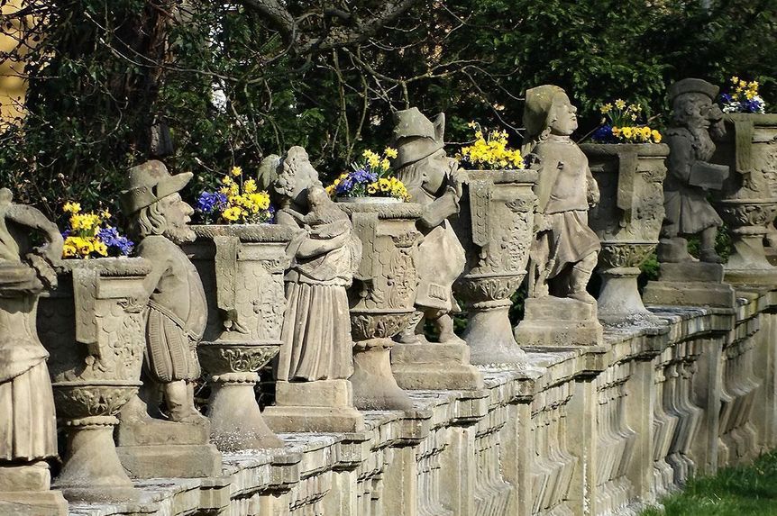 Photo: Staatliche Schlösser und Gärten Baden-Württemberg, Ortsverwaltung Weikersheim Weikersheim Palace, the dwarf's gallery in the garden